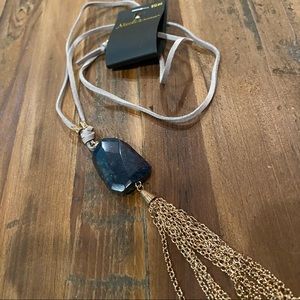 Stone Tassle Necklace NWT